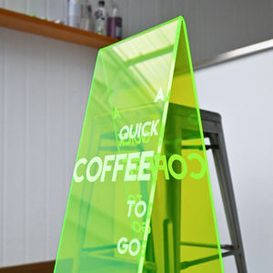 Signe de trottoir de type A en acrylique personnalisation de signe de plancher d'entrée d'affichage double face - Product Image 2