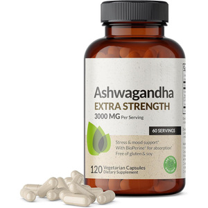 Estratto di Radice di Ashwagandha in Polvere di Alta Qualità con 10% di Withanolidi, <span class=keywords><strong>Capsule</strong></span> di Ashwagandha con Etichetta Privata - Product Image 1