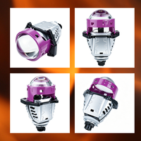 Nouvelle application de contrôle, tricolore, 3 couleurs, G11 160W 20000LM, double réflecteur, 3 pouces, H4 H7 9006, lentille de projecteur Bi LED pour voiture