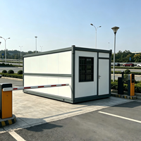 Maison conteneur pliable X certifiée CE, maison modulaire préfabriquée à structure en acier pour le marché européen, bureau de chantier