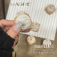 MIMAGPIE 6 warna/set Cat Eye Nail Gel Polish Set Seri Merah Gel Kit Harga Murah Uv Gel Polish Set dengan Buku Kartu Warna Gratis
