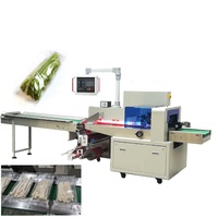 Hochgeschwindigkeits-Kissenverpackungsmaschine mit PLC-Touchscreen, Horizontale Flowpack-Maschine für Brot, Schokolade, Nüsse und Trockenfrüchte