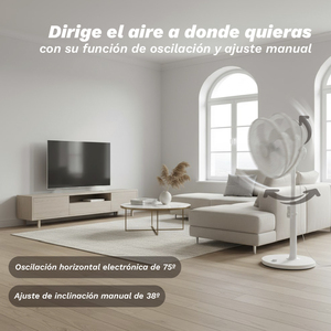Ventilatore a piantana FAN-16SILENCEPLUS 28 W con telecomando, timer e 12 livelli di velocità - Product Image 4