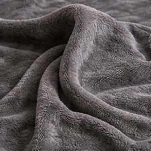 Manta de Franela de Color Sólido, Manta de Felpa de Microfibra de 300 g/m², Color Personalizado, <span class=keywords><strong>para</strong></span> Sofá, Cama y Uso Doméstico - Product Image 3