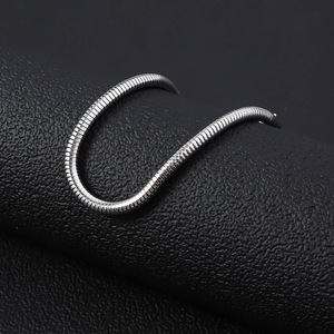 Pulsera de Cadena de Serpiente Redonda de Acero Inoxidable para Mujer |   Diseño Simple y Pulido |   Cierre de Langosta |   Estilo INS de moda que no pasa de moda - Product Image 6