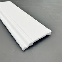 Plinthe en polystyrène expansé haute densité PS, moulure murale décorative résistante à l'humidité pour finition intérieure