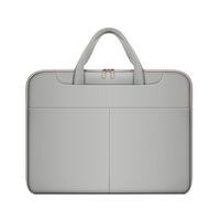 Waterproof Canvas Laptop Bag Business Briefcase Portable Soft Zipper Unisex Leisure Carbon Fibre Leather Briefcase For Men