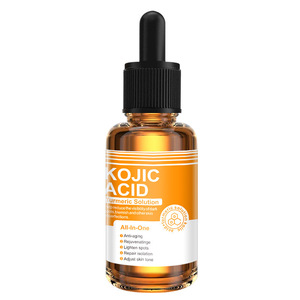 Suero Facial Antienvejecimiento para el Cuidado de la Piel, Blanqueador, Iluminador, con Cúrcuma y Ácido Kójico - Product Image 1