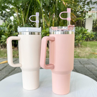 Cache-Pailles en Silicone 10 MM et Capuchons Anti-Poussière pour Gobelets, Tumblers, Accessoires de Bar, Logo Personnalisé, 1 Pièce avec Poignée pour Stanley