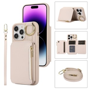 Hot Wallet <span class=keywords><strong>Zip</strong></span> Strap Conception En Cuir Antichoc Accessoires De Téléphone Mobile Cellulaire pour <span class=keywords><strong>Samsung</strong></span> A71 Note 20 Ultra Couverture - Product Image 5