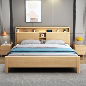 Modern King-Size Wooden Bed Frame Storage Home Bedroom Furniture Set Stylish Hotel Furniture Muebles <strong>De</strong> Dormitorio Muebles Para - Product Image 1