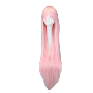Peluca de cabello sintético resistente al calor para fiesta de <span class=keywords><strong>Halloween</strong></span>, Cosplay, color rubio y azul, 100cm de largo, el mejor precio - Product Image 3