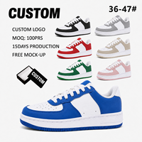 Zapatillas deportivas de malla con cordones y logotipo personalizado, zapatos casuales blancos, marca privada, zapatillas de moda para tenis, caminar y streetwear.