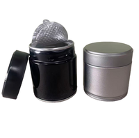 Boîtes en fer blanc pour poudre de matcha et de café de 20g, 30g, 50g à 100g avec accessoires, sac personnalisé avec logo, fermeture facile, finition mate, emballage alimentaire