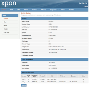 สำหรับโครงการ FTTH ZC-501W xpon มีพอร์ตกิกะบิต1พอร์ตและเราเตอร์ชิป2.4G WiFi RTL - Product Image 5