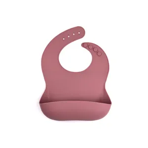 Non-Toxic Food Safe Silicone Bib BPA Free Babies Feeding Set Bonito Silicone Baby Bibs Para Bebês & Toddlers