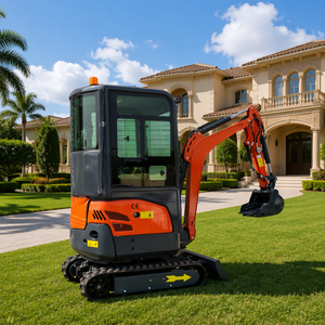 HT18 1.8 Ton Mini Excavator Retractable Track <b>Swing</b> Canopy Compact <b>Garden</b> Digger Construction Machine - Product Image 6