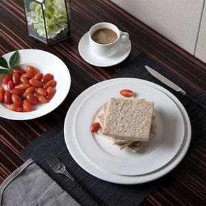 Ventes en gros de plats en céramique blanche, platos de loza blancos, juego de vajilla/ - Product Image 4