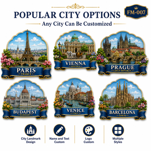 Imán de Resina 3D Moderno para Refrigerador, Colección de Lugares Emblemáticos de Ciudades: París, Viena, Praga, Budapest, Venecia, <span class=keywords><strong>Barcelona</strong></span> - Product Image 6