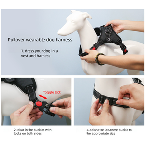 Grande lumière LED RVB personnalisée harnais réfléchissant pour chien gilet Oxford rechargeable hiver écologique marche de nuit polyester mignon - Product Image 6