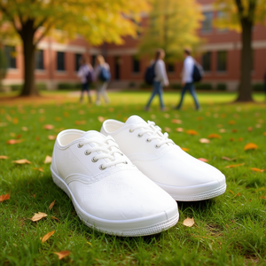 Zapatillas Deportivas Bresa Canvas 708 con Cordones, Punta Redonda, Blancas, para Adultos, para Todas las Temporadas - Product Image 2