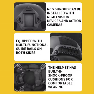 خوذة التكتيكية المضادة للتصادم الثقيلة Minners دائم دراجة نارية وتدريب الدراجات قبعة صلبة مع ميزة الصدمات - Product Image 6