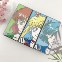 Metal Crafts Cute Sailor Moon Cartoon Girl Pin personalizado Hard Anime Black Nickel Esmalte Pin de solapa