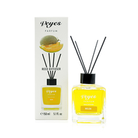 Diffuseur de parfum en verre carré fantaisie de 150 ml en gros avec arôme longue durée pour la maison et l'hôtel