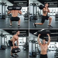 VIGFIT Saco de Arena para Ejercicio de Competición de 50 KG, Saco de Arena de Potencia, Saco de Arena Definitivo para Fitness, Saco de Entrenamiento de Alta Resistencia con 7 Asas