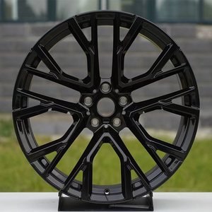 Nouvelles jantes en alliage forgé haute performance 18-22 pouces 30 mm pour voitures de sport et <span class=keywords><strong>SUV</strong></span>, ajustement personnalisé, configuration décalée, finition noir brillant - Product Image 1