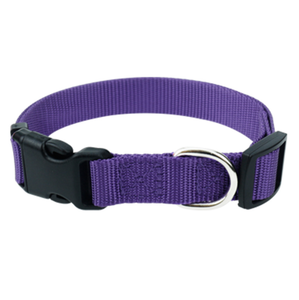 Collier pour chien Qbellpet en polyester, largeur 1,5 cm, 2,0 cm, 2,5 cm, motif uni tendance, coloré, avec clochette - Product Image 5