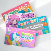 Cartes à gratter en papier épais mat et cartes à prix pour les événements festifs, les sorties, le divertissement et les ventes en magasin