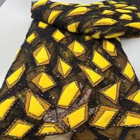 Tissu en velours vintage écologique de luxe avec dentelle, paillettes et perles brodées pour robes, sacs et chaussures sexy
