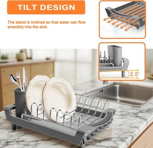 Panier de drainage carré extensible pour évier de cuisine, égouttoir d'évier, support d'égouttage pour évier - Product Image 4