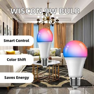 E27 Screw Port RGB <b>Smart</b> Bulb Lamp Outdoor Wireless USB LED <b>Light</b> Motion Sensor Remote Control Solar-powered Rechargeable - Product Image 2