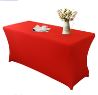 Tuoye Stretch Table Couvre Lavable Table Couverture Spandex Nappe Table Protecteur Pour La Fête De Mariage