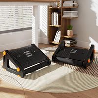 Repose-pieds de bureau ergonomique à 6 niveaux de réglage en hauteur avec fonction de massage, antidérapant, pour le bureau, les loisirs, l'hôtel et l'entrée