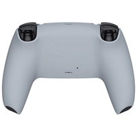 Coque arrière personnalisée EXtremeRate Soft Touch Grip grise pour manette PS5