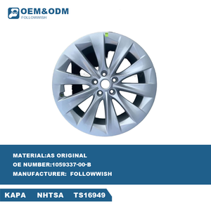 Cerchi in Lega Followwish per Tesla Model <span class=keywords><strong>S</strong></span> 19X8.0J ET40, Qualità OEM, Taglio di Precisione - Nuovi con 1 Anno di Garanzia, Qualità Controllata a Tutta la Lunga del Processo - Product Image 2