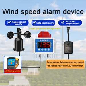 Grue à tour capteur d'alarme de vitesse du vent vitesse du vent et surveillance du vent enregistreur d'alarme anémomètre - Product Image 2