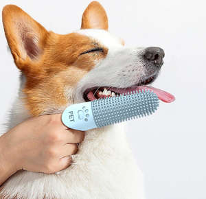 Cepillo de Dientes de Silicona para Mascotas, Cepillo de Dientes 360 para Perros y Gatos ° Cepillo de Dedo para Cuidado Dental de Mascotas con Cerdas Suaves, Eliminador de Mal Aliento, Limpieza Bucal - Product Image 3