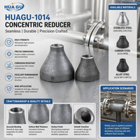Réducteur Concentrique de Haute Qualité en Acier Inoxydable 304/316 Soudé Sans Soudure Haute Pression pour la Construction Navale et le Traitement de l'Eau