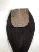 LONGFOR Extensions de cheveux indiens lisses de qualité supérieure, tissées à la main, avec topper en soie et clip frontal en dentelle, fournisseur en gros très demandé