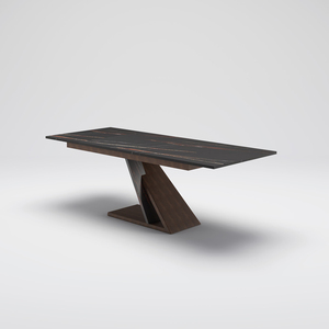 Ý Sang Trọng Hiện Đại Mở rộng Bàn Ăn Với Chất Lượng Cao Melamine Hàng Đầu Hiện Đại Đồ Nội Thất Phòng Ăn Nhà Sản Xuất OEM - Product Image 1