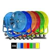 Onedry-Ventilateur industriel portable de 24 pouces, ventilateur, extracteur de tuyau axial, ventilateur, cylindre centrifuge avec support pour ateliers