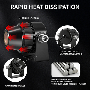 Nuevo proyector láser de línea recta ajustable para marcar pisos en rojo/verde/azul, para advertencia industrial y seguridad virtual en montacargas. - Product Image 5