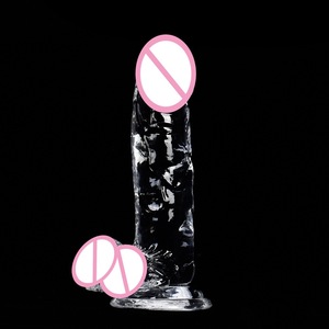 Toptan Şeffaf Gerçekçi Yapay Penis - Vücut İçin Güvenli Su Geçirmez Kolay Temizlenen Büyük Yapay Penis Güçlü Vakumlu Tabanlı Seks Oyuncağı - Product Image 4