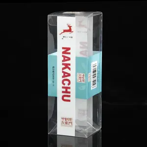 사용자 정의 투명 PVC PVT 플라스틱 선물 상자 인쇄 천을위한 큰 투명 플라스틱 PVC 상자 보석 시계 상자 스킨 케어