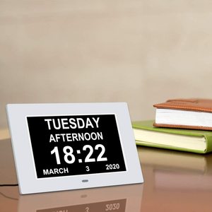 12 Đồng Hồ Nhắc Nhở Tự Động Làm Mờ Quá Nhiều Ngày Ngày Đồng Hồ Ngày Mất Trí Nhớ Đồng Hồ Lịch Ngày Kỹ Thuật Số 7 Inch Cho Người Cao Tuổi - Product Image 6