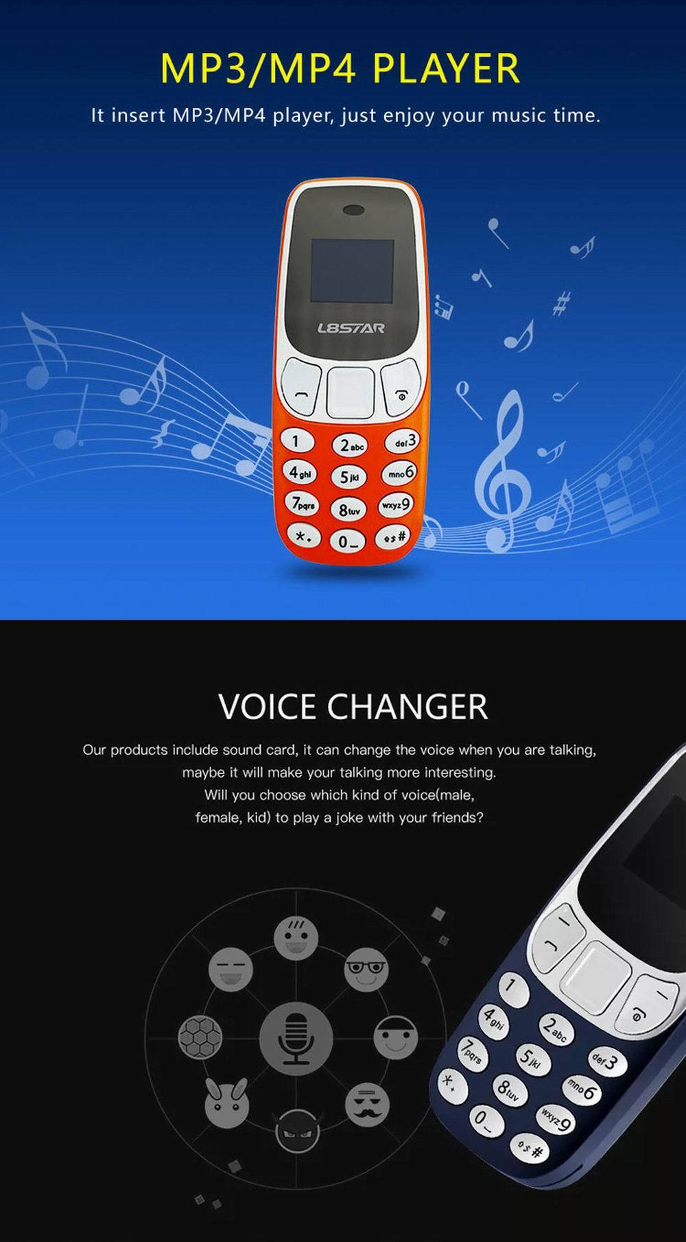 Wholesale Factory Supply GSM mobile phone BM10 Sim Card 0.66 Inch Mini Phone Small Phone